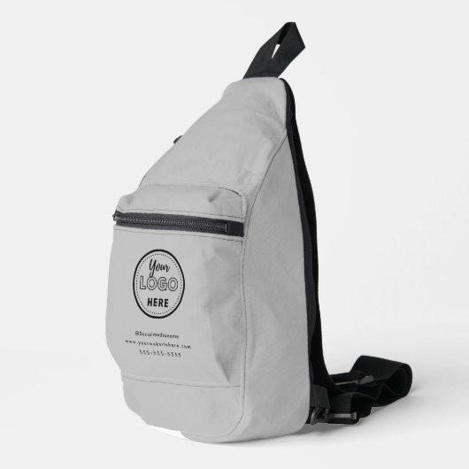 Professionele Branding Minimalistische Promo Logo Sling Bag (Rechterhoek)