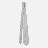 Professionele Branding Minimalistische Soft Grey L Stropdas (Achterkant)