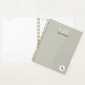 Professionele Branding Modern Minimalistisch Grijs Planner (Display)