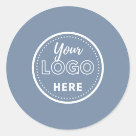 Professionele Branding Promotie Logo Periwinkle Ronde Sticker