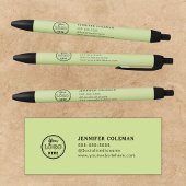 Professionele Branding Promotionele Logo Lime Groe Zwarte Inkt Pen