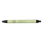 Professionele Branding Promotionele Logo Lime Groe Zwarte Inkt Pen (Voorkant)