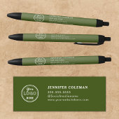 Professionele Branding Promotionele Logo Moss Groe Zwarte Inkt Pen