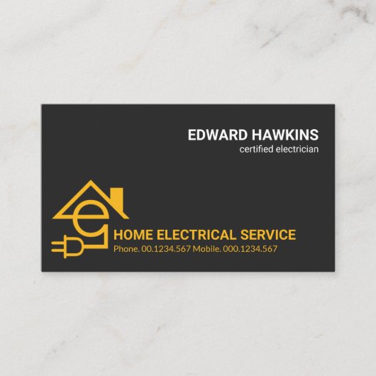 Professionele brief E Elektrische startstekker Visitekaartje (Voorkant)