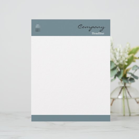 Professionele briefhoofd (Staand voorkant)