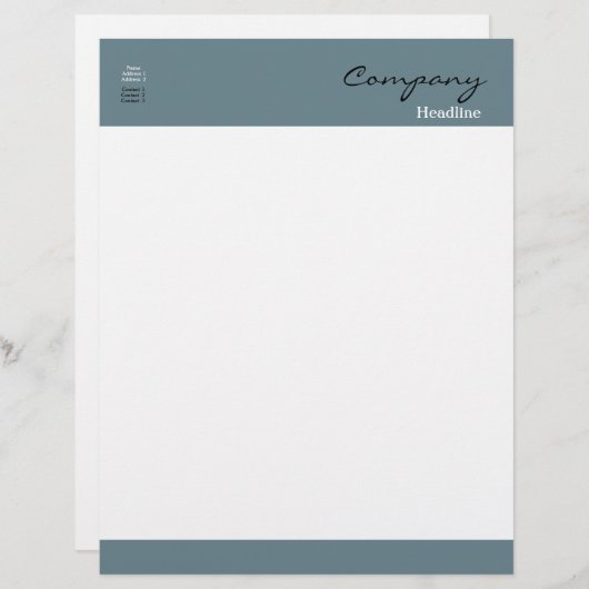 Professionele briefhoofd (Voorkant / Achterkant)