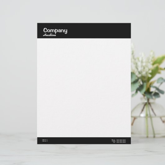 Professionele briefhoofd (Staand voorkant)