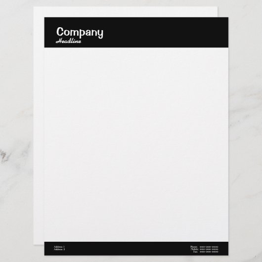 Professionele briefhoofd (Voorkant / Achterkant)