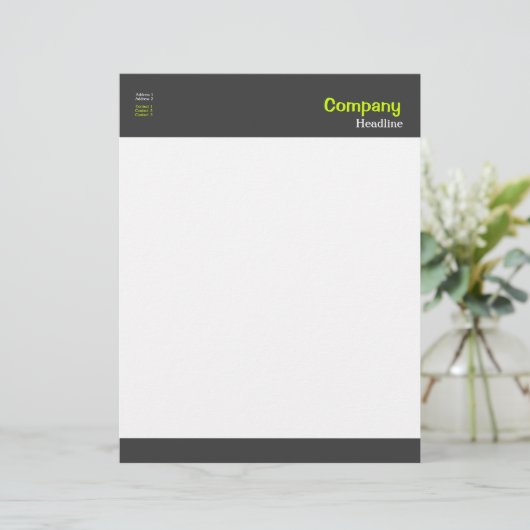 Professionele briefhoofd sjabloon (Staand voorkant)