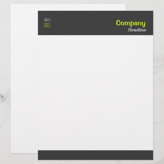 Professionele briefhoofd sjabloon (Voorkant / Achterkant)