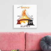 Professionele brugbrander canvas afdruk (Insitu (Woonkamer))