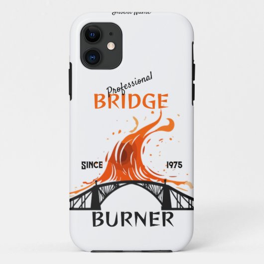 Professionele brugbrander Case-Mate iPhone case (Achterkant)