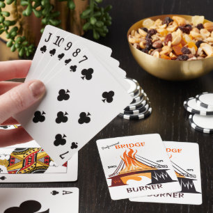 Professionele brugbrander pokerkaarten