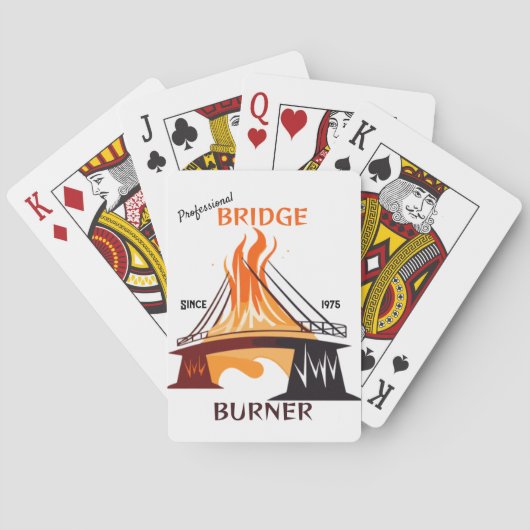 Professionele brugbrander pokerkaarten (Achterkant)