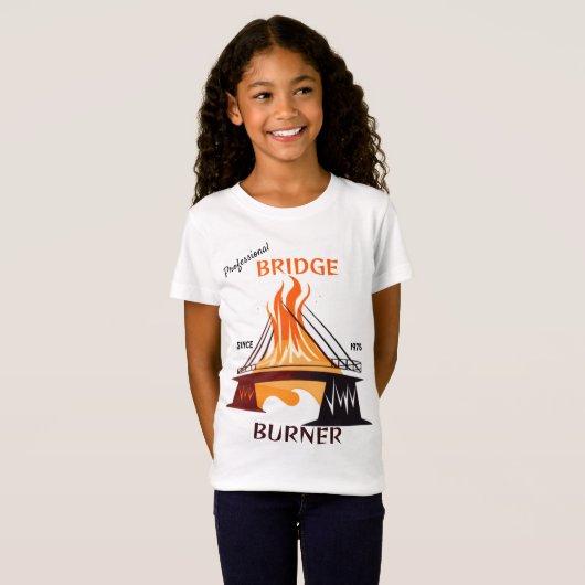 Professionele brugbrander t-shirt (Voorkant volledig)