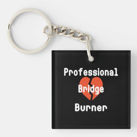 Professionele bruggenbouwer Funny zakelijke humor Sleutelhanger (voorkant)