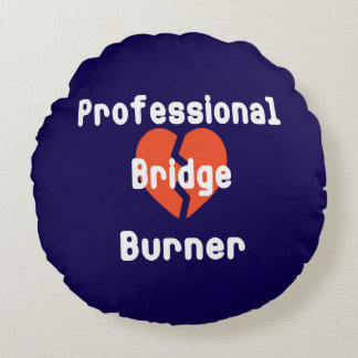 Professionele bruggenbouwer Grappige zakelijke hum Rond Kussen
