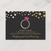 Professionele bruiloft- en gebeurtenissenplanner visitekaartje (Voorkant)