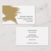 Professionele Brush Stroke House Painter Visitekaartje (Voorkant / Achterkant)