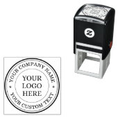 Professionele Business Logo Bedrijfsnaam Zelfinktende Stempel (In situ)
