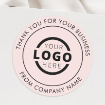 Professionele Business Logo Blush Pink Bedankt