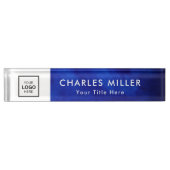 Professionele business logo desk naam bord naambordje (Voorkant)