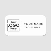 Professionele Business Logo Medewerker Personeelsn Naamplaatje (Voorkant)