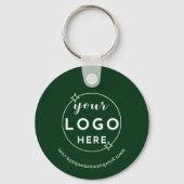 Professionele Business Logo Minimalist Groen Sleutelhanger (Achterkant)