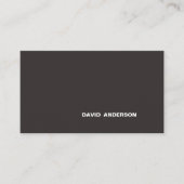 Professionele Business logo Modern Stijlvol zwart Visitekaartje (Voorkant)