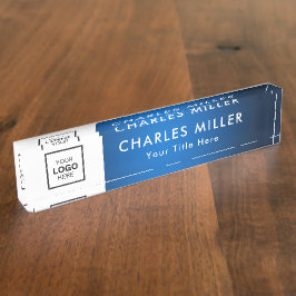 Professionele business logo naam bureau bord naambordje