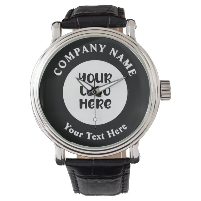 Professionele Business Logo Promotional Branding Horloge (Voorkant)