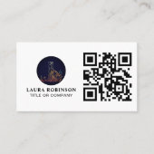 Professionele Business Logo QR-code voor contact Visitekaartje (Voorkant)