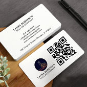 Professionele Business Logo QR-code voor contact Visitekaartje
