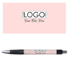 Professionele Business Logo Retro Script Tekst Roz Pen