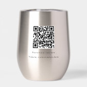 Professionele Business Logo Tekst Promo QR-code (Achterkant)