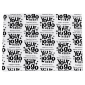 Professionele Business Logo Tekst Promotionele Ret Groot Cadeauzakje (Voorkant)