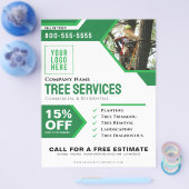 Professionele Business Tree Services Flyer (Enkel)