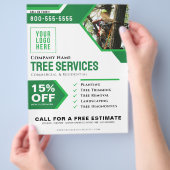 Professionele Business Tree Services Flyer (Hand)