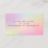 Professionele Cake Mixer Bloemen Bakkerij Holograf Visitekaartje (Achterkant)