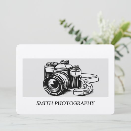 Professionele Camera Fotograaf Cadeaubon (Staand voorkant)