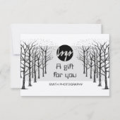 Professionele Camera Fotograaf Cadeaubon (Voorkant)