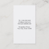 Professionele camera zwarte fotografie visitekaartje (Achterkant)