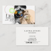 Professionele cameralens zoeker fotografie visitekaartje (Voorkant / Achterkant)