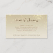 Professionele Campagne Goud Minimale Subtiele Spar Visitekaartje (Achterkant)