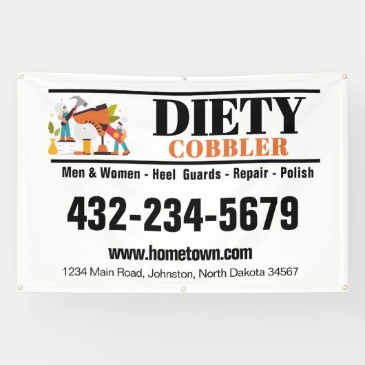 Professionele Car Magnet voor Schoenhersteller Spandoek (Horizontaal)