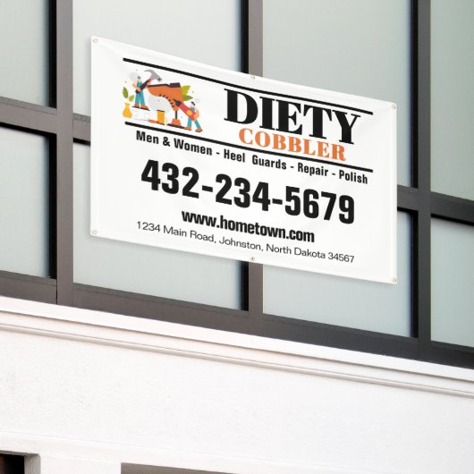 Professionele Car Magnet voor Schoenmakerij Spandoek (Buitenkant Gebouw)