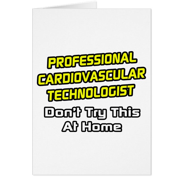 Professionele cardiovasculaire technoloog .. grap (Voorkant)