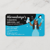 Professionele Cartoon reinigen/Janitorial HouseKee Visitekaartje (Voorkant)