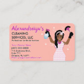Professionele Cartoon reinigen/Janitorial Visitekaartje (Voorkant)