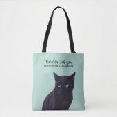Professionele Cat Groomer Huisdier Zakelijke Canva Tote Bag (Voorkant)